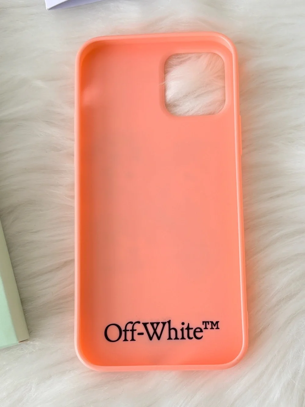 Off-White Pink Floral Logo iPhone 12 Pro Case